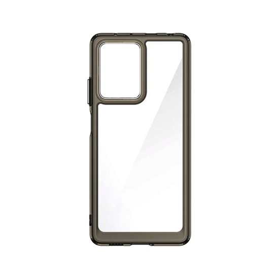 Capa de Silicone Transparente para Oppo A57 4g/A57 5g Preto